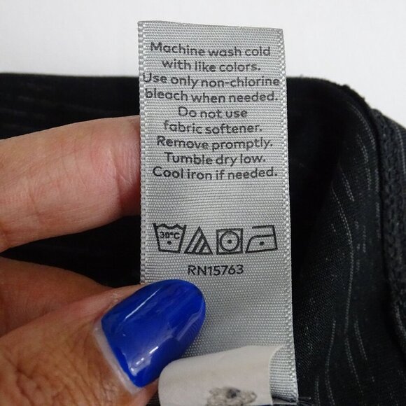 Champion Black Space Dye Racerback Tank Top Women Size S Workout Athletic Gym - Picture 7 of 11